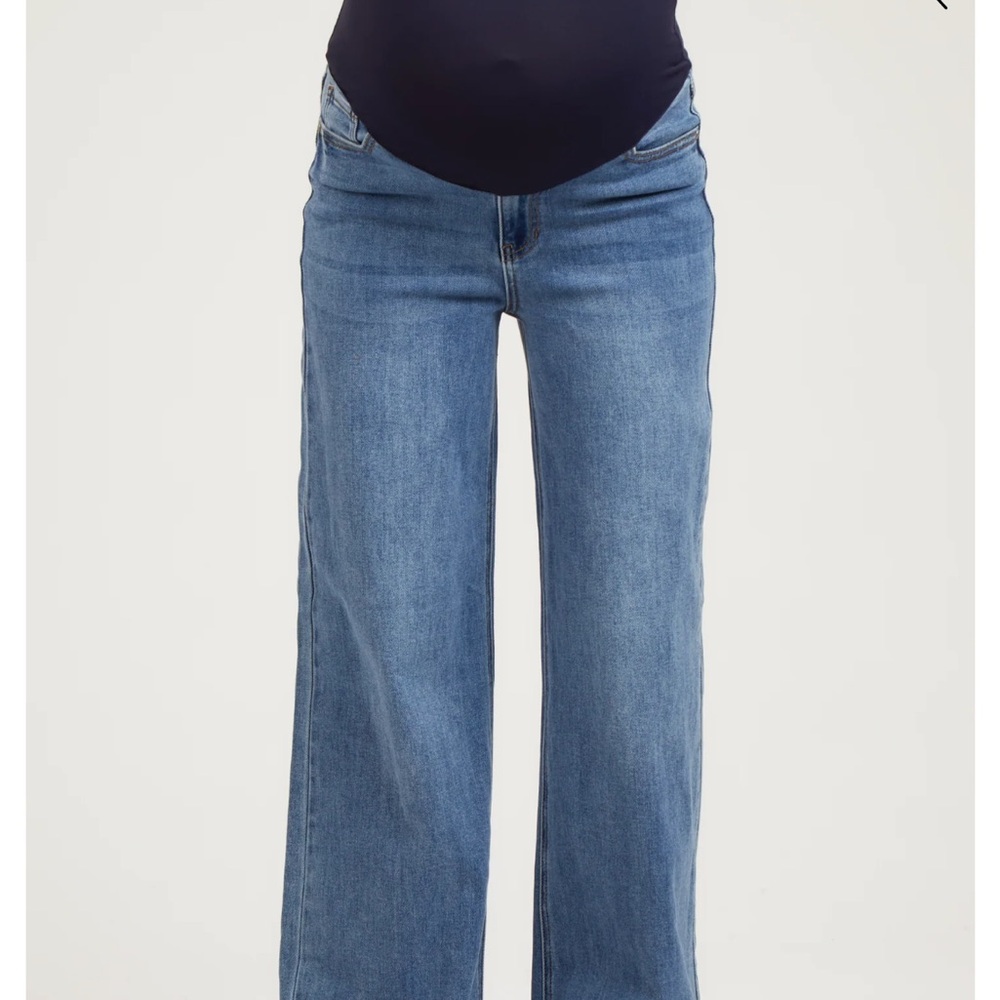 Pinkblush Blue Flare Maternity Jeans